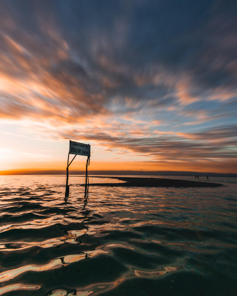 sunset at the beach