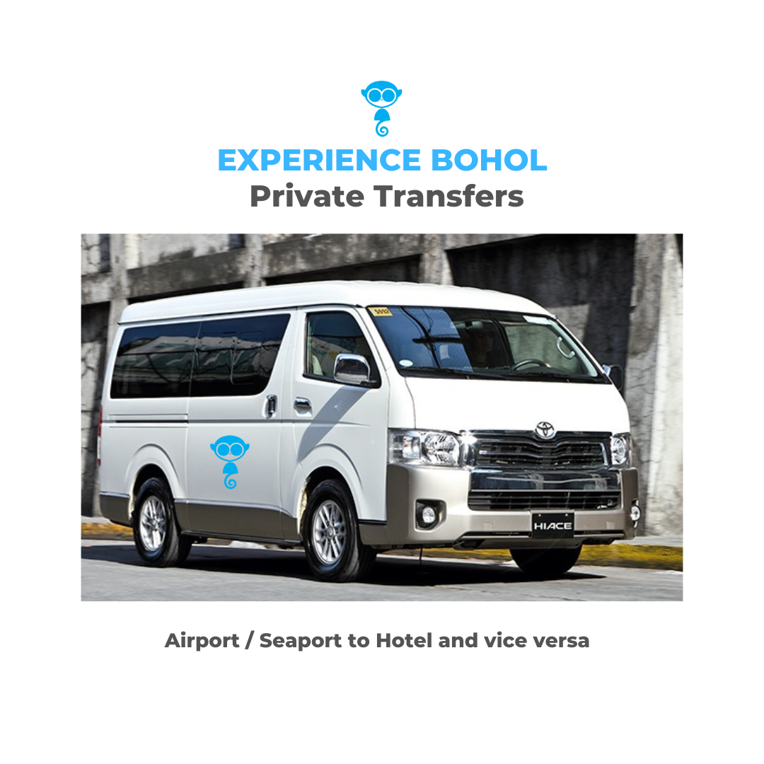Transportation Grandia van for private airport transfer in bohol philippines